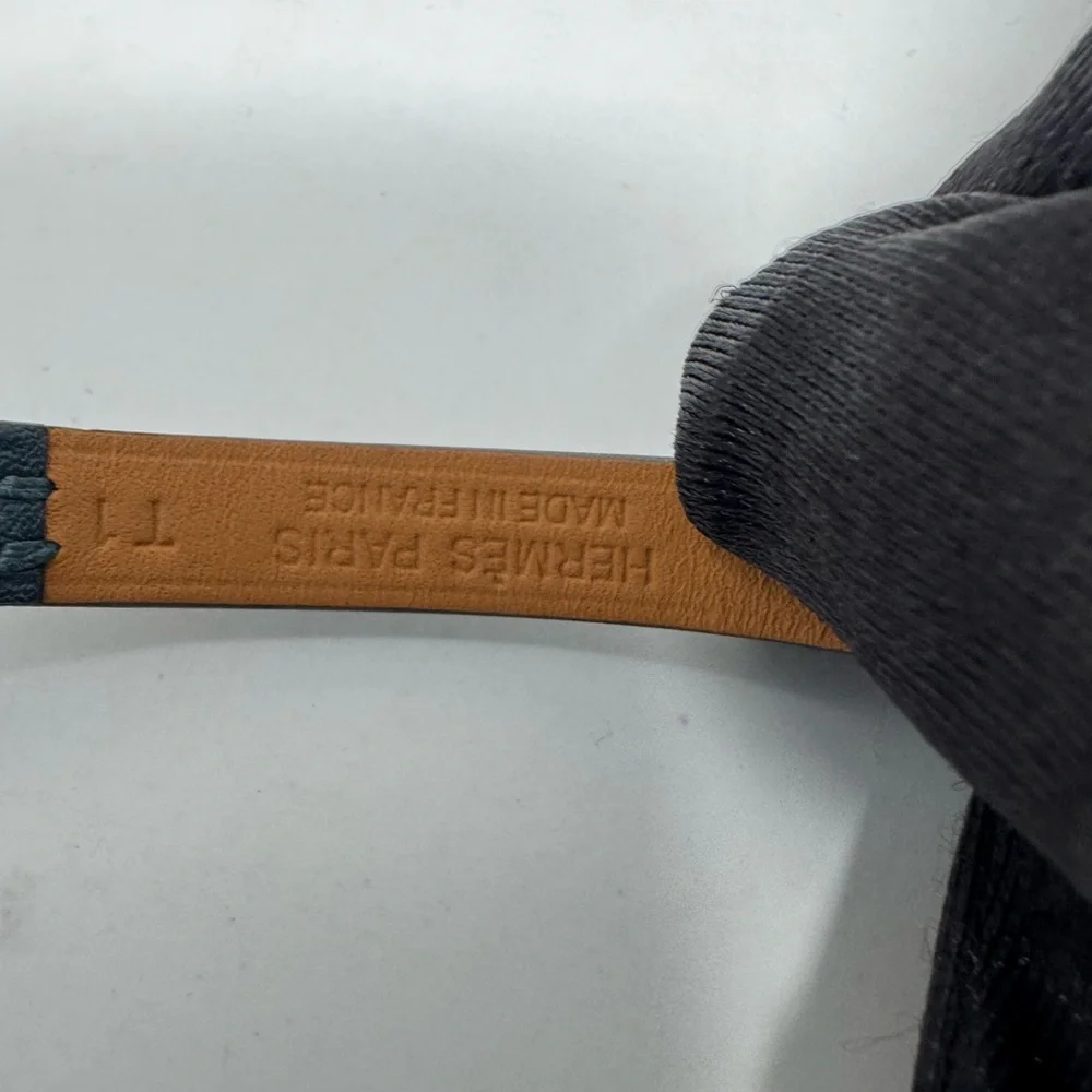 💯Authentic HERMES Rivale Mini Bracelet- deep black/blue - Picture 4 of 5